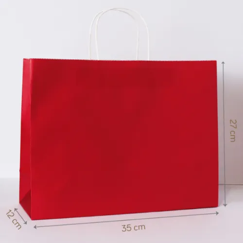 Túi giấy Kraft Đỏ Đô (size L)
